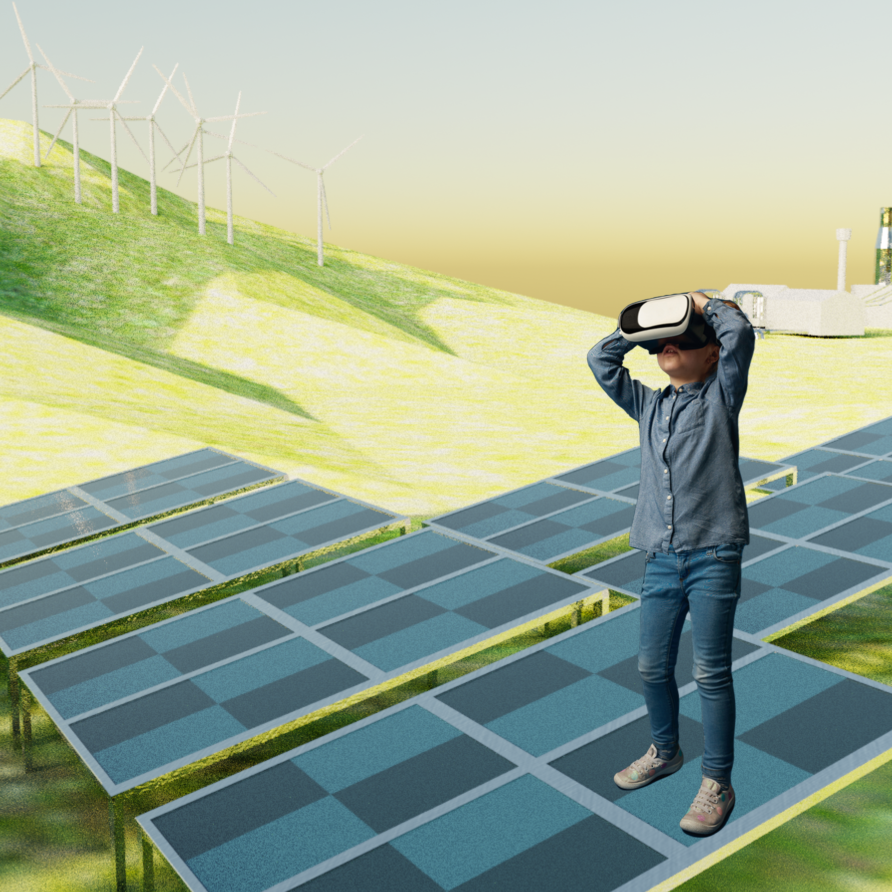 boy in VR renewable energy